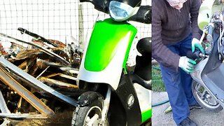 Restoring an Abandoned Electric Scooter: From Scrap Yard to Street-Ready!
