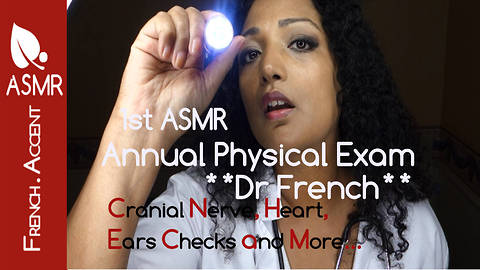 ASMR annual physical exam with Dr French my 1st medical check up roleplay Sleep