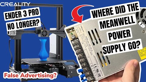 ENDER 3 PRO - Where Did The MeanWell Power Supply Go?