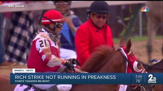 Kentucky Derby winner won't compete at Preakness