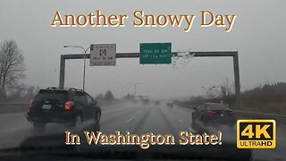 Snowy Washington State Drive! Heading down Hwy 167 to Auburn WA