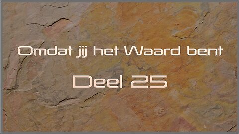 Omdat Jij het Waard bent - deel 25 - Open Vizier