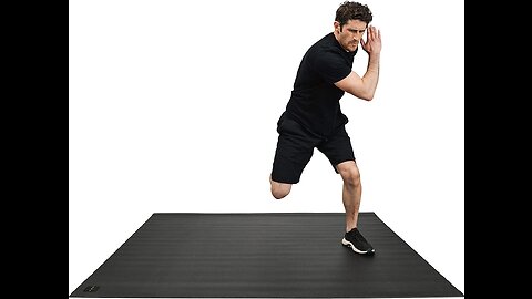 Square36 Thick Large Exercise Mat 6'x6' Workout Floor Mats for Home Gym Fitness With or Without...