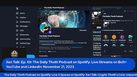 Xen #Crypto Talk: Ep.68: The Daily Thoth Podcast