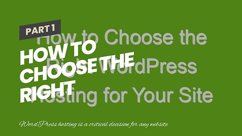 How to Choose the Right WordPress Hosting for Your Site