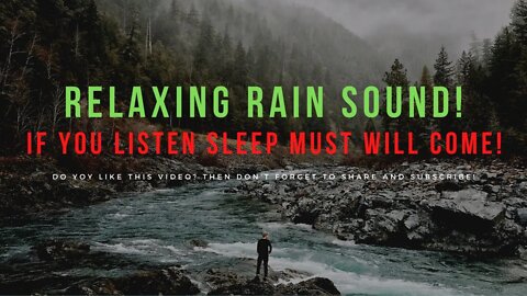 Relaxing rain sound • Peaceful Ambience for sleep • You Will fall asleep in 2 hours