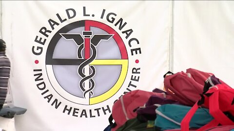 Families get free school supplies at Gerald L. Ignace Indian Health Center event