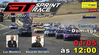 GT SPRINT RACE | Corrida 2 | 3ª Etapa 2022 | Ao Vivo