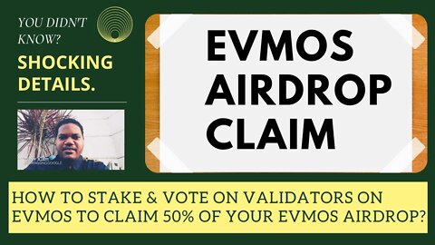 How To Stake & Vote On Validators On Evmos To Claim 50% Of Your Evmos Airdrop?