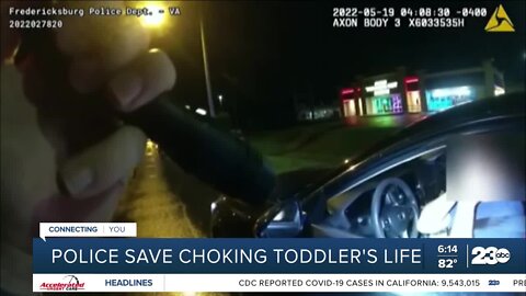 Positively 23ABC: Police save choking toddler's life