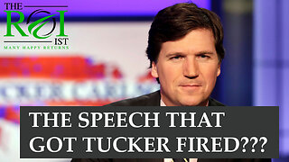 Tucker's Last Speech - Is This What Got Him Fired??? Calling Out Evil & He's Right