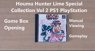 Houma Hunter Lime Special Collection Vol 2 PS1 PlayStation Game Box Opening Manual Viewing Gameplay