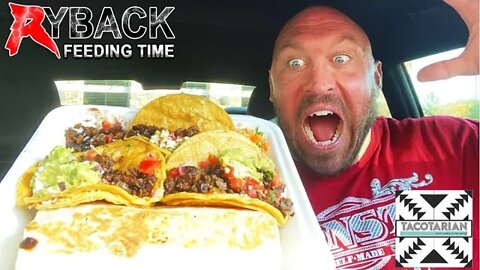 Tacotarian Burrito and Tres Tacos Mukbang Ryback Feeding Time
