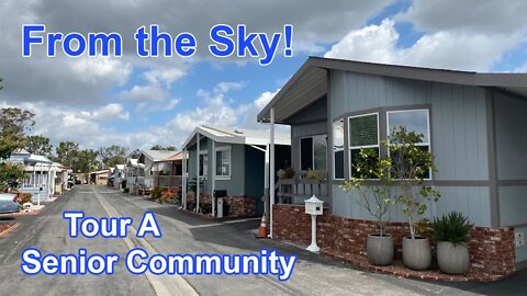 Lakewood Mobile Estates. A Senior Community in Hawaiian Gardens,Ca. Mobile Home Park Ariel Tour