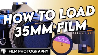 How to load and unload film into a 35mm camera - Olympus OM-1