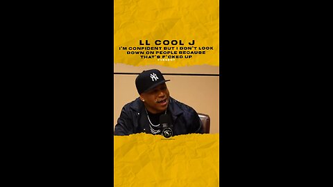 #llcoolj I’m confident but I dont look down on ppl because that’s f*cked up🎥 @mworthofgame