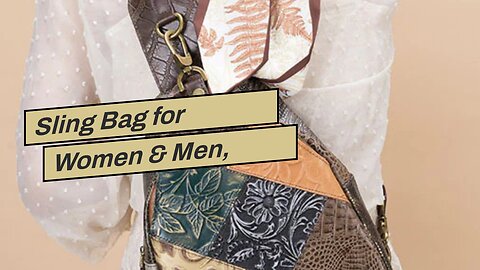Sling Bag for Women & Men, Waterproof Sling Crossbody Backpack with USB Charging Port, Lightwei...