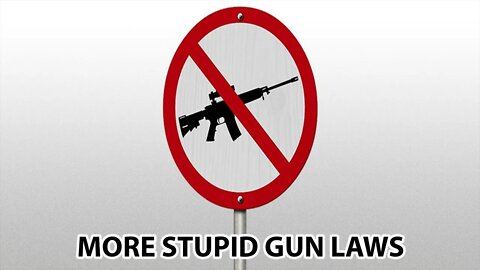 More Dumb Gun Laws?!