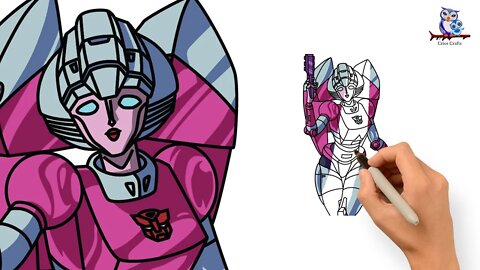 How To Draw Transformers Arcee Rise of the Beasts - Tutorial