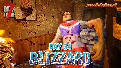 Blizzard: Day 34 | 7 Days to Die Alpha 19.2 Gameplay Series