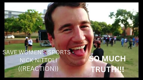 SAVE WOMEN'S SPORTS | @nicknittoli | ((IMPORTANT MESSAGE REACTION))