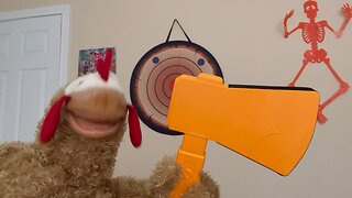 ThePuppetWorld Short: Chester Tries Axe Throwing !
