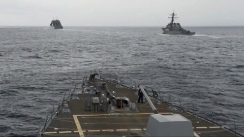 US warships cruising near Taiwan, 21 Chinese military planes entered Taiwan's ADIZ