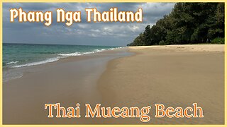 Thai Mueang Beach (Turtle Beach) - Phang Nga Thailand - 13 km of Paradise With Drone Footage