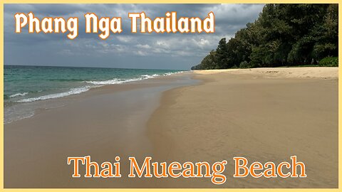 Thai Mueang Beach (Turtle Beach) - Phang Nga Thailand - 13 km of Paradise With Drone Footage