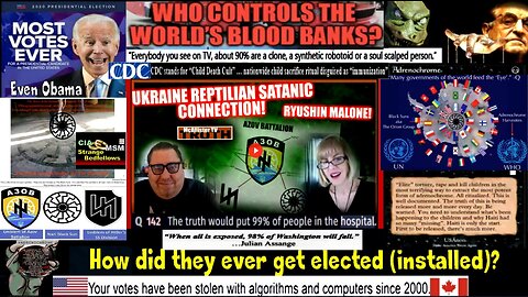 ZELENSKY SOROS COUSINS! REPTILIAN FOOD HARVESTING! SATANIC UKRAINE! BIO LABS DESTROYED!