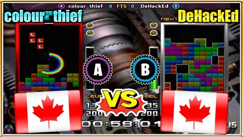 Tetris the Absolute The Grand Master 2 PLUS (colour_thief Vs. DeHackEd) [Canada Vs. Canada]