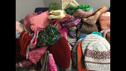 100 Hats Finished for Local Preschool