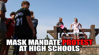 Mask Mandate Protest at High Schools