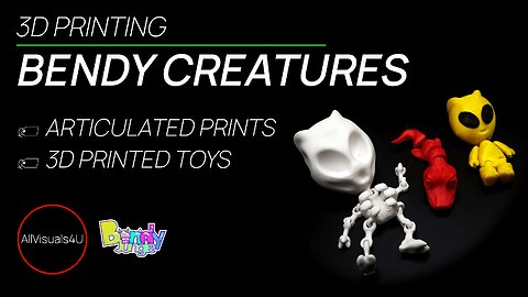 👽🦎 3 Awesome Bendable 3D Prints - Beautiful 3D Prints - 3D Printed Toys - Best 3D Prints