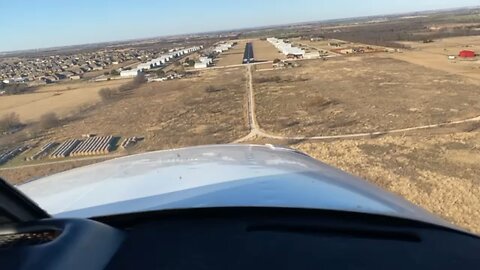 Piper Aztec Landing at 16X. propwash Texas