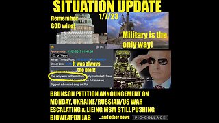 Situation Update 1.7.23 ~ Mcarthy - White Hats Military Arrests Deep State