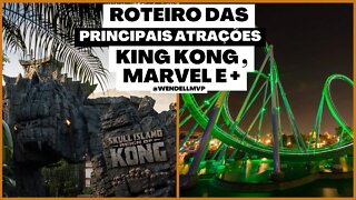 ROTEIRO | MELHORES ATRAÇÕES DA SKULL ISLAND, TOON LAGOON e MARVEL SUPER HERO