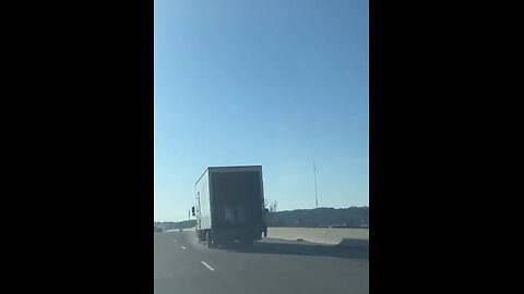 Dangerous Truck Driver On Highway