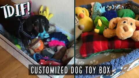 TDIF! Decorative Dog Toy Box