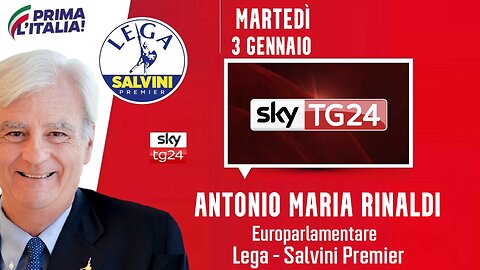 🔴 Interventi dell'On. Antonio Maria Rinaldi ospite a SkyTg24 - Argomento: qatargate (03/01/23).