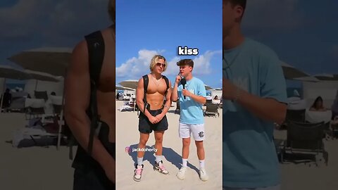 Kiss or slap #jackdoherty #viral #streetinterview #prank #funny