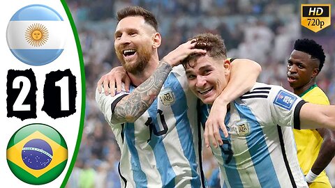 Argentina vs Brazil 2-1 Highlights & All Goals 2023 HD 🔥 Messi & Alvarez vs Brazil