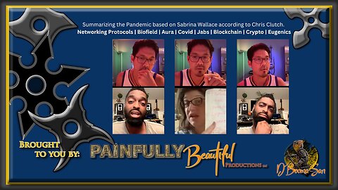 Summarizing the Pandemic based on Sabrina Wallace according to Chris Clutch. Networking Protocols | Biofield | Aura | Covid | Jabs | Blockchain | Crypto | Eugenics