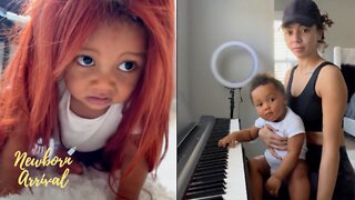 Brittany Renner & PJ Washington's Son Does Not Like Mommy's Wig! 💁🏾‍♀️