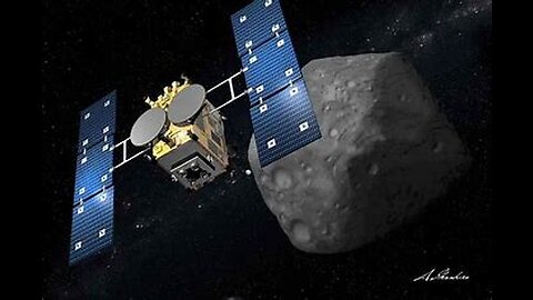 Hayabusa2 Ascends from Asteroid Ryugu_360p