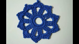 How to crochet motif free written pattern in description