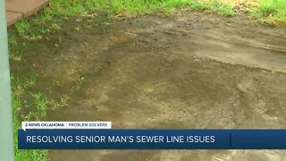 Resolving Senior Man's Sewer Line Issues