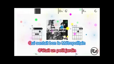 Jacques & Thomas Dutronc - Le petit jardin - (Chords & Lyrics like a Karaoke)