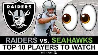 Raiders vs. Seahawks: Top 10 Las Vegas Raiders To Watch In NFL Week 12