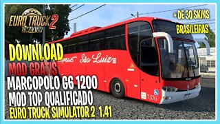 BAIXAR Onibus grátis MARCOPOLO G6 1200 PARA EURO TRUCK SIMULATOR 2 1.41